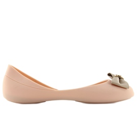 Ballerines Meliski avec nœud et nœud Pt100 brun