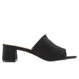 Daim BL212 Escarpins noirs le noir