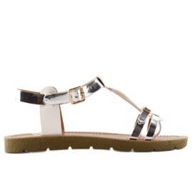 Sandales femme JK-60 Blanc blanche gris