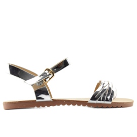 Sandales Avec Bandes Brillantes H8-72 gris Sandales Avec Bandes Brillantes H8-72 gris