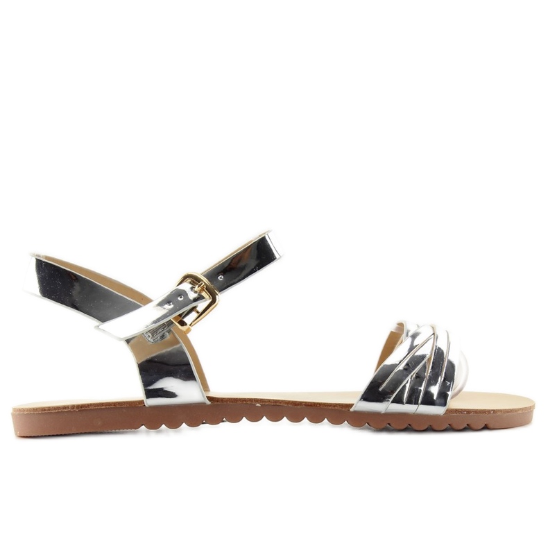 Sandales Avec Bandes Brillantes H8-72 gris Sandales Avec Bandes Brillantes H8-72 gris