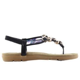 Sandales sur semelle confortable b004 noir le noir
