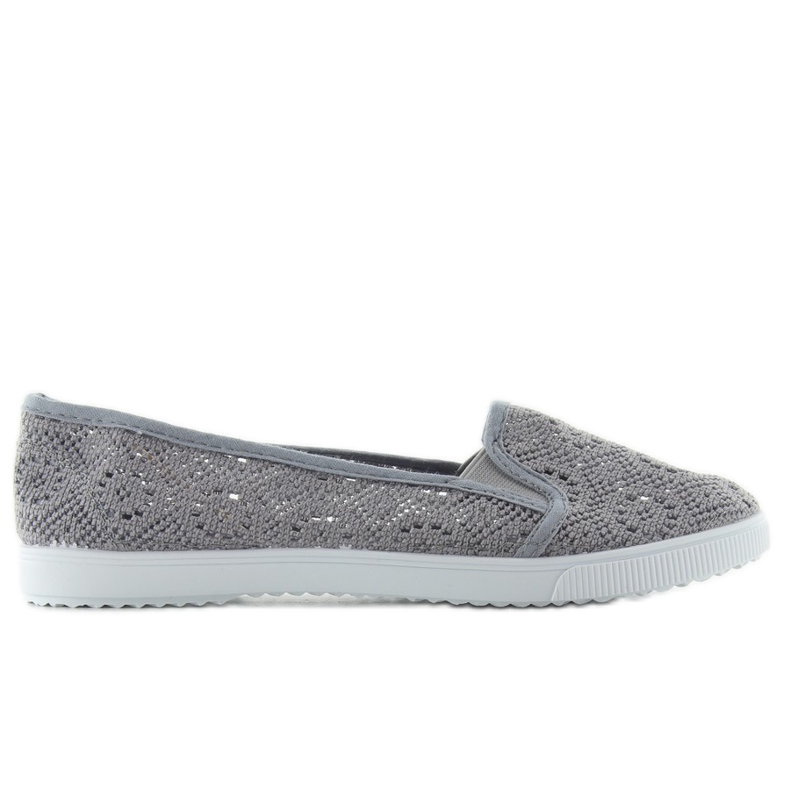 Slipons en dentelle qf-09p gris Slipons en dentelle qf-09p gris