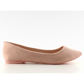 Ballerines lisses, délicatesse Spitz C56 Rose