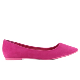 Ballerines lisses délicates C56 Fushia Spitz rose