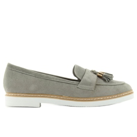 Mocassins classiques pour femmes 7101 Grey gris