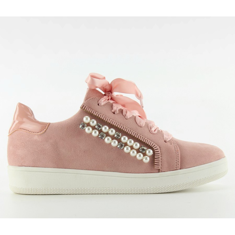 Chaussures de sport avec perles 7173 Rose