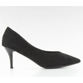 Talons bas avec empreinte ll-98p noir