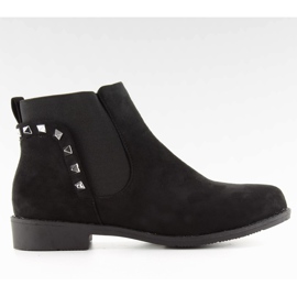 Bottes en daim avec crampons F175 Black le noir
