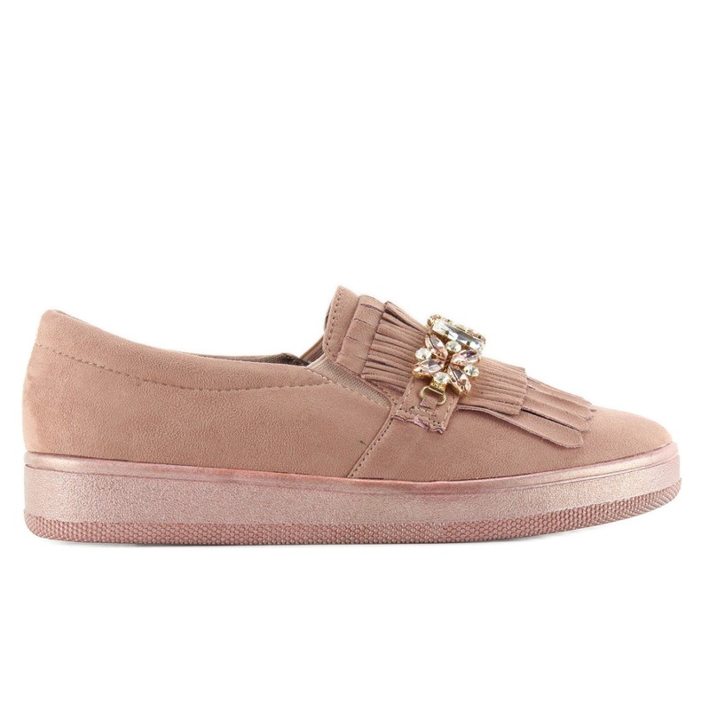 Slipons sur semelle perlée t277p Rose