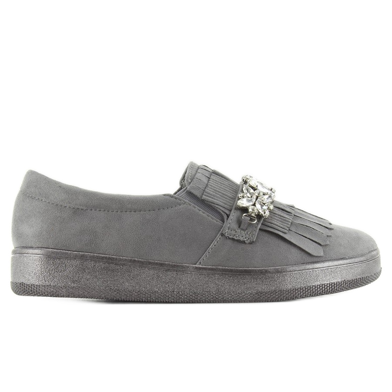 Slipons sur semelle perlée t277p Gris