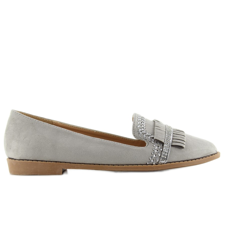 Mocassins Lordsy décorés de Gris sk33p