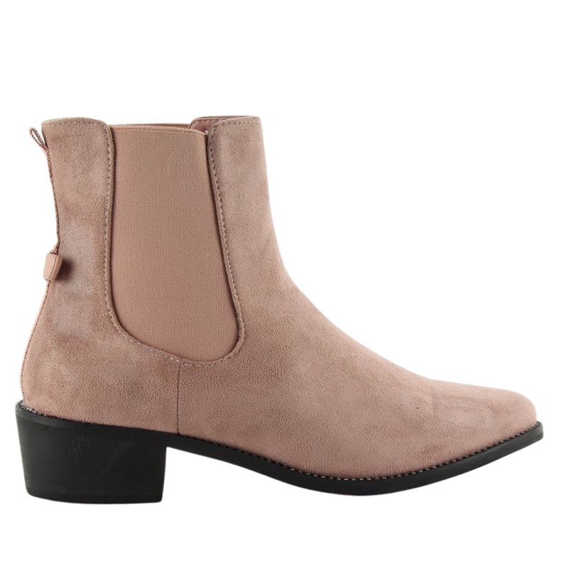 Bottines Chelsea élancées avec un nœud M270 Rose