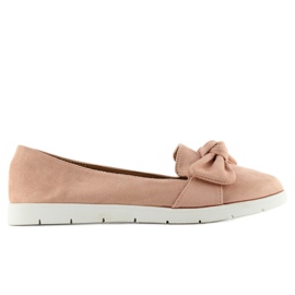 Ballerines en daim à nœud sk37p L. Rose Ballerines en daim à nœud sk37p L. Rose