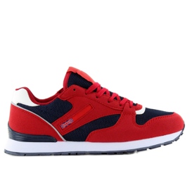 D81 ROUGE / MARINE chaussures de sport super confortables D81 ROUGE / MARINE chaussures de sport super confortables