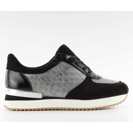 Chaussures de sport à semelles hautes bs072 Noir le noir