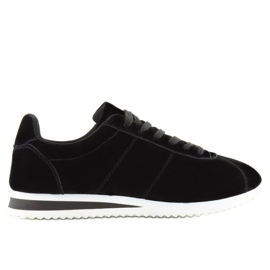 BY-012 chaussures de sport en daim noir le noir