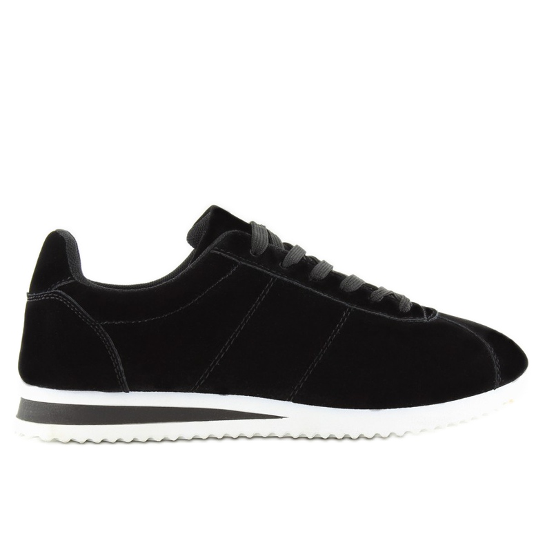 BY-012 chaussures de sport en daim noir le noir