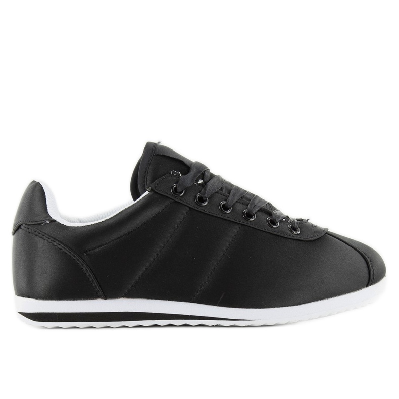 8850 chaussures de sport en satin noir le noir