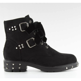 Bottes élégantes à clous CLS-30 Noir