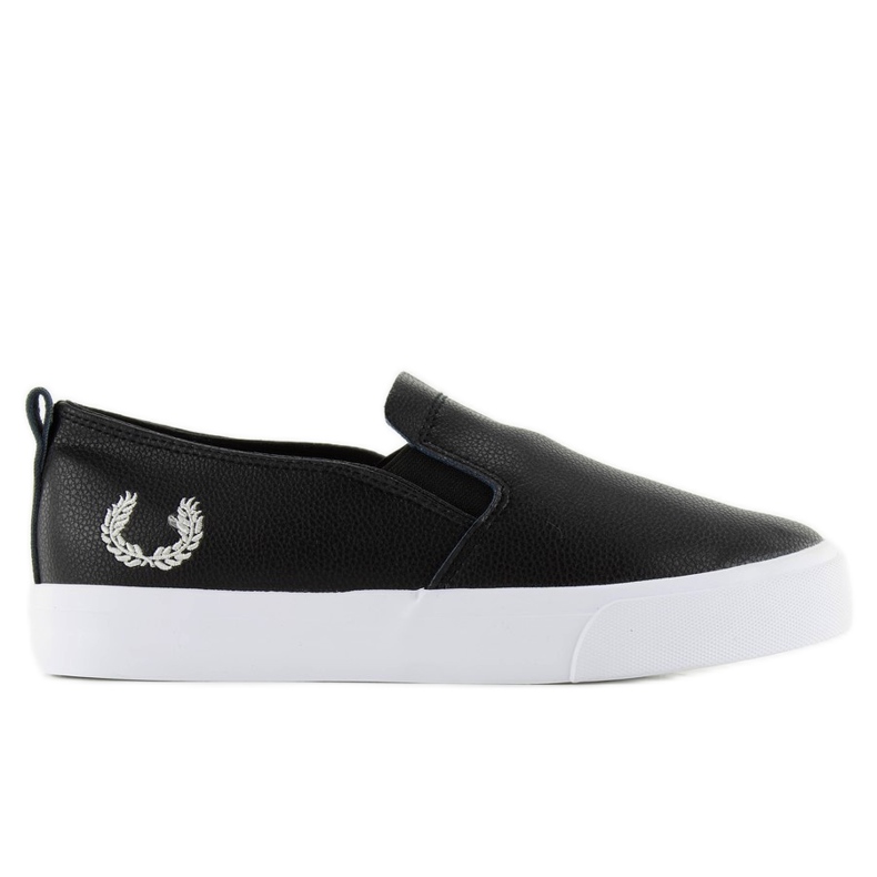 Slipons visage avec broderie 3155 noir le noir