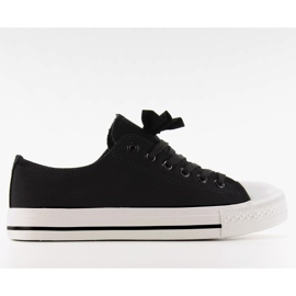 Baskets en toile à nœud K-151 Noir le noir
