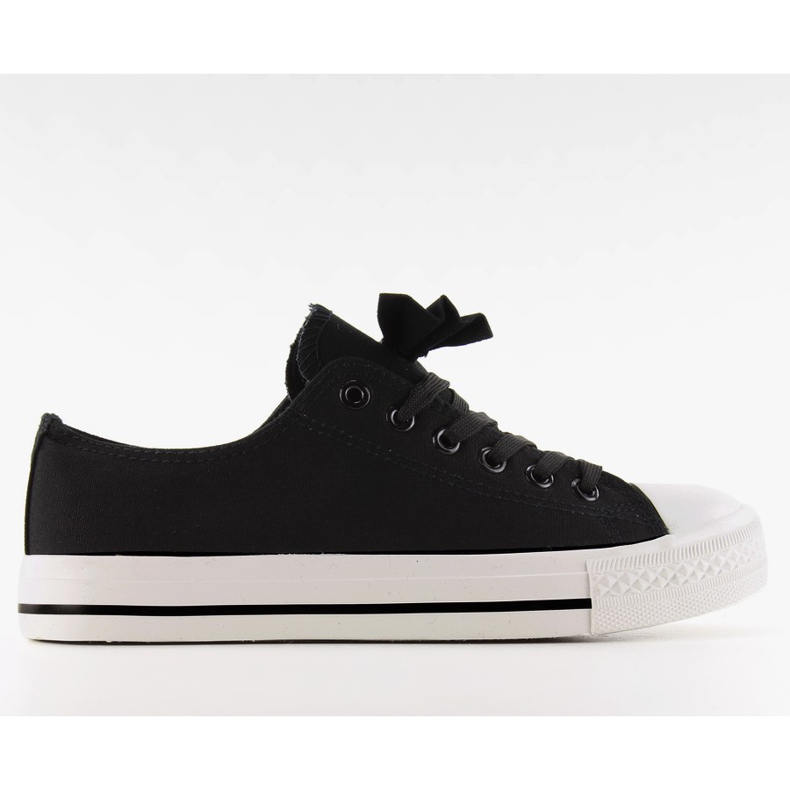 Baskets en toile à nœud K-151 Noir le noir