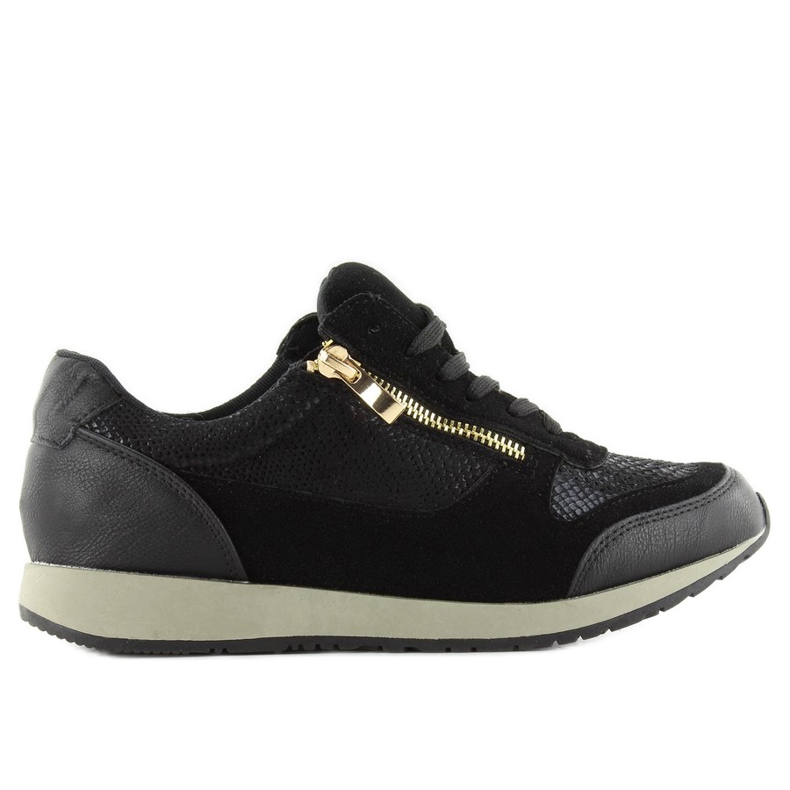 Chaussures de sport zip zip 1280-2 noir le noir