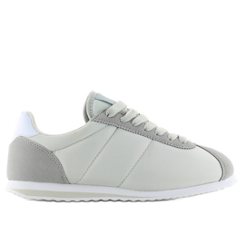 Chaussures de sport gris clair 8847 blanc
