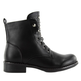 Bottes de travail avec clous noirs hq893 le noir