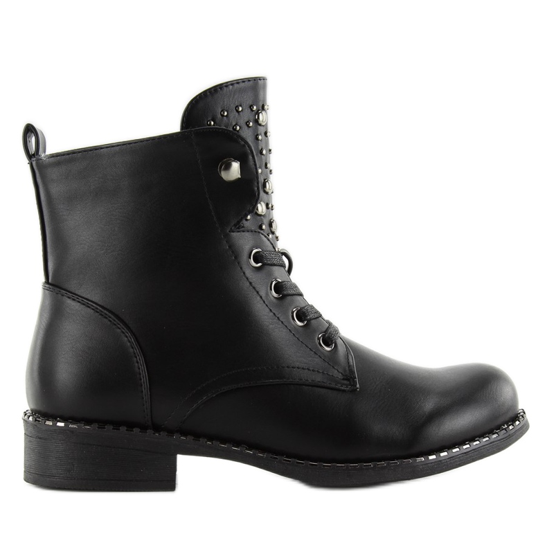 Bottes de travail avec clous noirs hq893 le noir