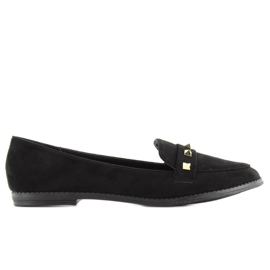 Mocassins pour femmes avec clous 888-5 noir