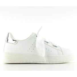 Baskets À Lacets En Satin S-317 blanche