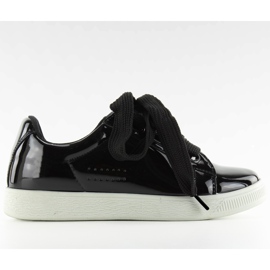 Baskets blanches zy-7a733 noir