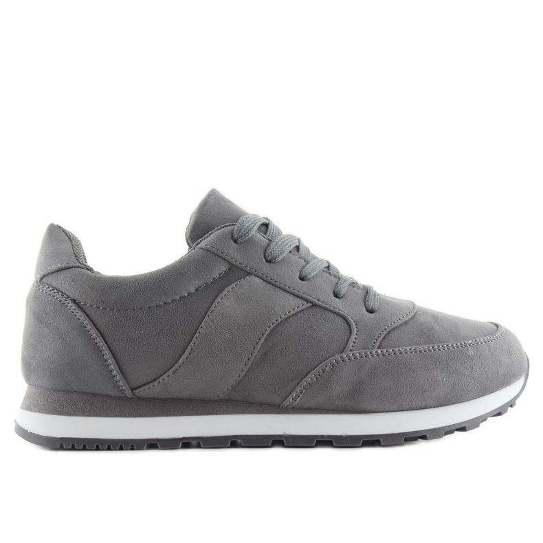 Chaussures de sport en daim gris BL111