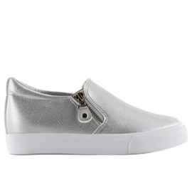 Slipon sur un coin caché 3161 argent gris