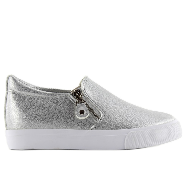 Slipon sur un coin caché 3161 argent gris