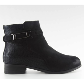 Boots Jodhpur daim W148 noir le noir