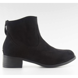 Bottines Jodhpur noires daim noir w117 noir le noir