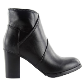 Bottes à talons pour femmes BG-65 noir