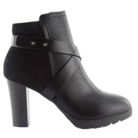 Boots daim et grain 1264-ga noir