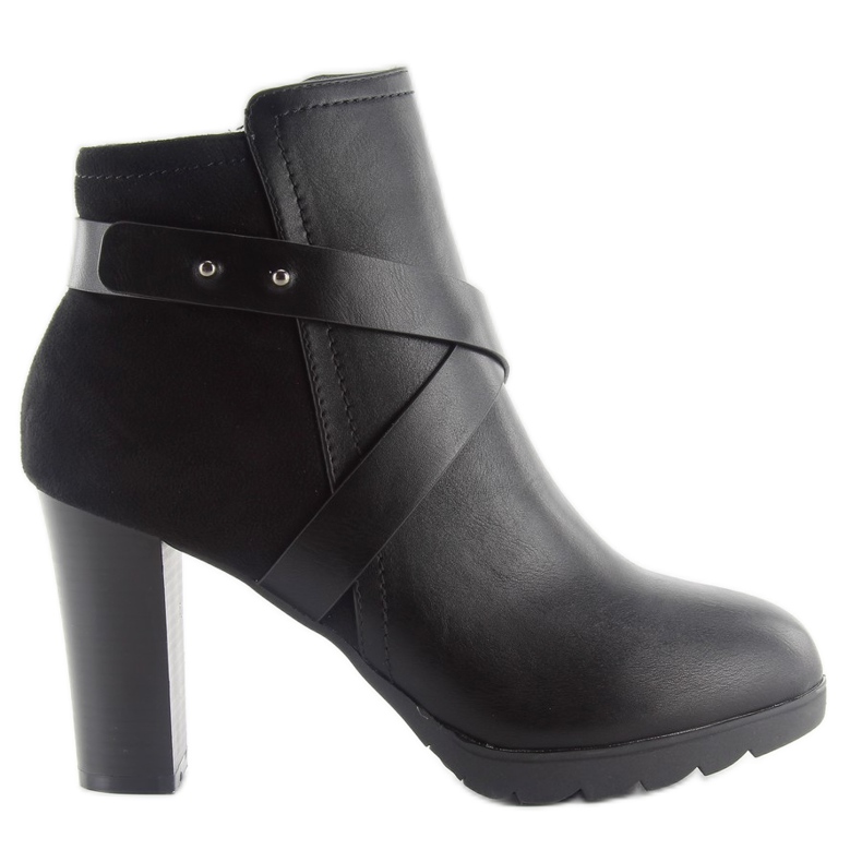 Boots daim et grain 1264-ga noir le noir