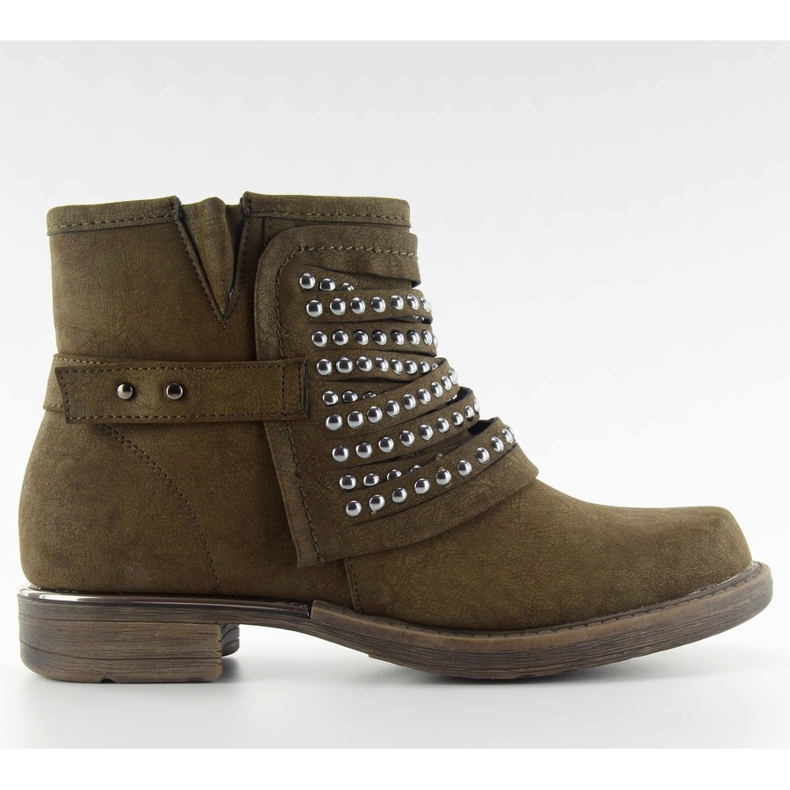 Bottes style militaire 888-2 kaki vert