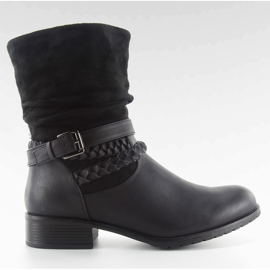 Bottes de style militaire 632-pa noir le noir Bottes de style militaire 632-pa noir le noir