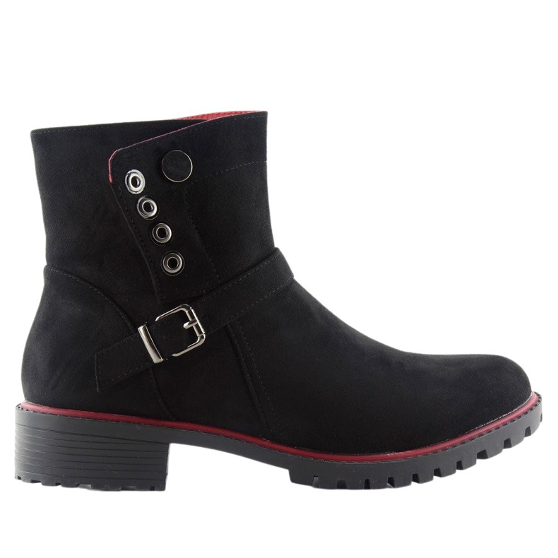 Bottines Jodhpur avec un liseré r112p Noir le noir