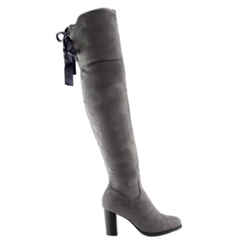 Cuissardes nouées avec ruban gris PE121P