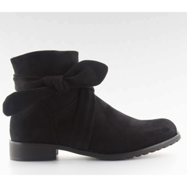 Bottes avec noeud ES8508 noir le noir