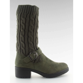 Bottes en laine NC109 vert