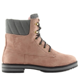 Timbers en daim rose pour femme WD38 Rose