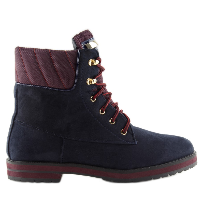 Bottines bois femme bleu marine WD38 Navy Bottines bois femme bleu marine WD38 Navy